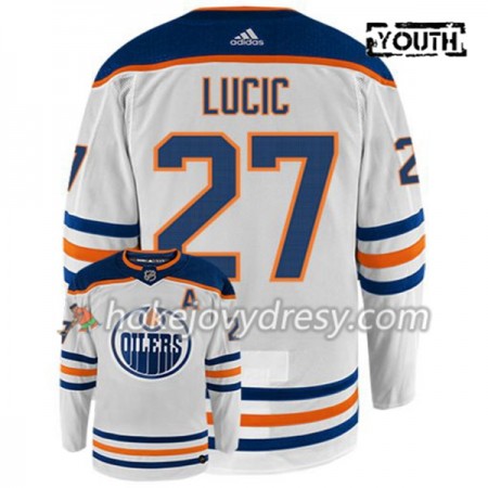 Dětské Hokejový Dres Edmonton Oilers MILAN LUCIC 27 Adidas Bílá Authentic
